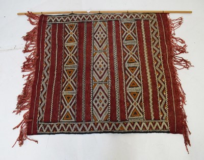 Lot 649 - Middle Eastern kelim rug or wall hanging