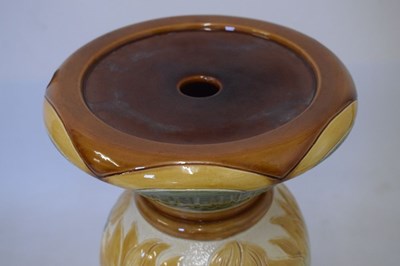 Lot 582 - Burmantofts jardiniere and stand