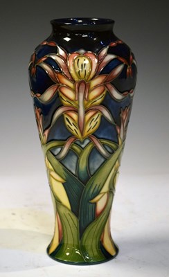 Lot 388 - Moorcroft pottery 'Lizard Orchild' pattern baluster vase