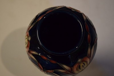 Lot 388 - Moorcroft pottery 'Lizard Orchild' pattern baluster vase