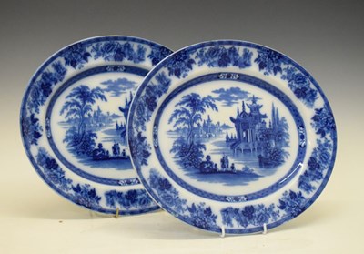 Lot 518 - Pair of oval Doulton 'Madras' meat plates