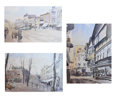 Lot 519 - L. Abraham (British, 20th Century) - Watercolour - Three 'Bristol Scene' watercolours