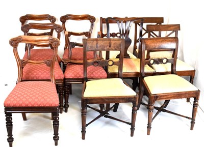 Lot 521 - Eleven various dining chairs