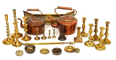 Lot 543 - Quantity of copper and brass ware