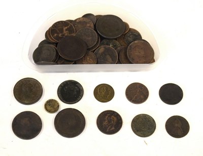 Lot 108 - Quantity of Georgian and other coinage, tokens, etc