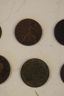 Lot 108 - Quantity of Georgian and other coinage, tokens, etc