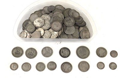 Lot 114 - Quantity of Victorian and early 20th Century silver coinage