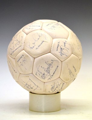 Lot 250 - Mid 1980s signed Minerva Tottenham Hotspur Football