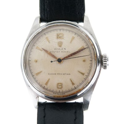 Lot 62 - Rolex - Gentleman's Oyster Royal shock-resisting stainless steel wristwatch