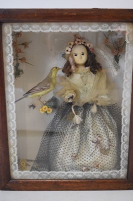 Lot 407 - Kathleen Hartnall (nee Jeffries) - Oil on canvas - Still life and wax doll
