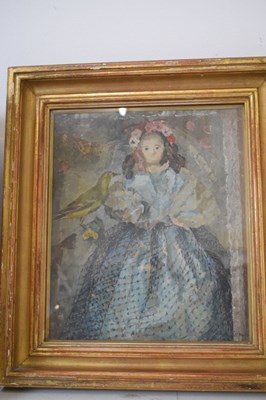 Lot 407 - Kathleen Hartnall (nee Jeffries) - Oil on canvas - Still life and wax doll