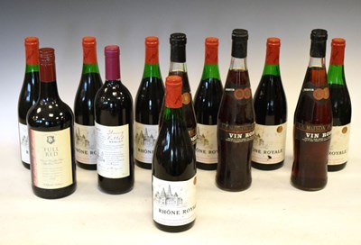 Lot 251 - Twelve bottles of red and rose table wine