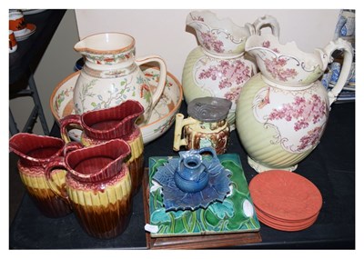 Lot 276 - Assorted late 19th Century ceramics