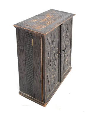 Lot 196 - Late Victorian carved table cabinet