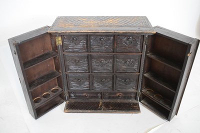 Lot 196 - Late Victorian carved table cabinet