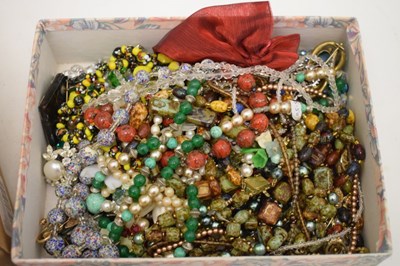 Lot 94 - Three boxes of costume jewellery
