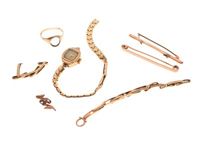 Lot 83 - Small quantity of gold jewellery