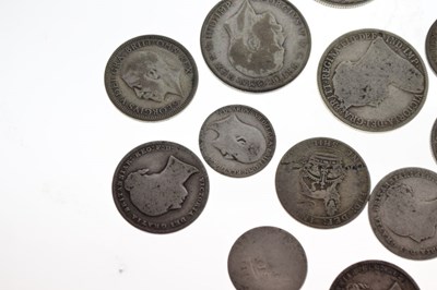 Lot 156 - Silver coinage Victorian and later, 250g approx