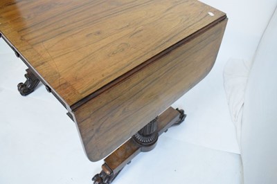 Lot 505 - William IV rosewood and crossbanded sofa table