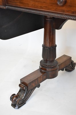 Lot 505 - William IV rosewood and crossbanded sofa table