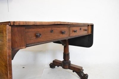 Lot 505 - William IV rosewood and crossbanded sofa table
