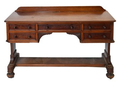 Lot 501 - Victorian mahogany writing desk by James Winter & Sons