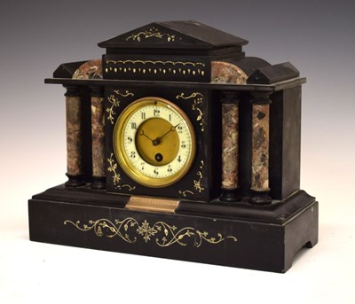 Lot 477 - French slate clock