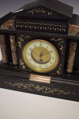 Lot 477 - French slate clock