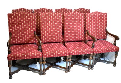 Lot 494 - Set of eight Brights of Nettlebed chairs