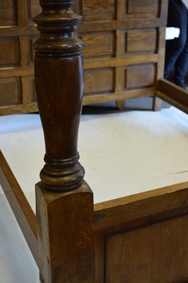 Lot 492 - Oak tester bed