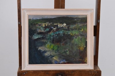 Lot 383 - Robert Begg - Oil on board - Rural landscape