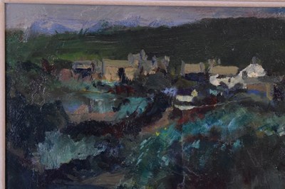 Lot 383 - Robert Begg - Oil on board - Rural landscape