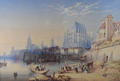 Lot 379 - Samuel Gurney Brokenshar (Cornish, Lostwithiel, 1834-1912) - 'Cologne'