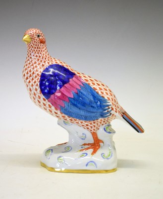 Lot 259 - Herend, Hungary - Porcelain model of a partridge