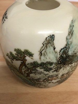 Lot 182 - Five Chinese Republic period porcelain ovoid vases
