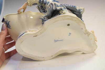 Lot 286 - Pair of Meissen figural sweetmeat dishes
