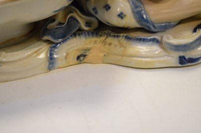 Lot 286 - Pair of Meissen figural sweetmeat dishes