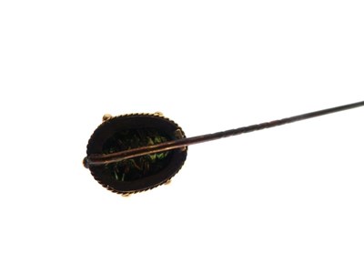 Lot 70 - Victorian scarab beetle stick pin in original case