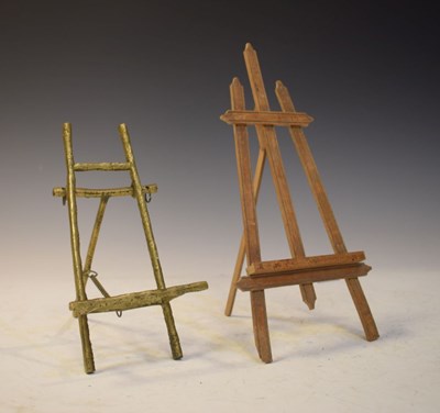 Lot 278 - Two miniature easels