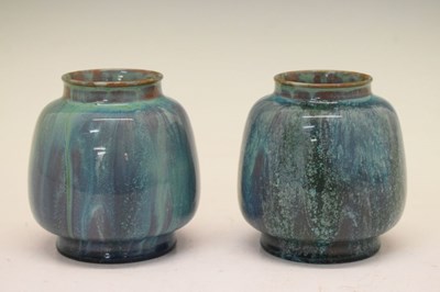 Lot 255 - Pilkingtons Royal Lancastrian pair of vases