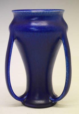 Lot 249 - Pilkington's Royal Lancastrian blue waisted vase