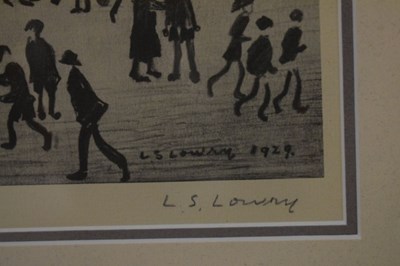 Lot 338 - After Laurence Stephen Lowry, (1887-1976) – Limited edition signed print – ‘St Mary's Beswick’