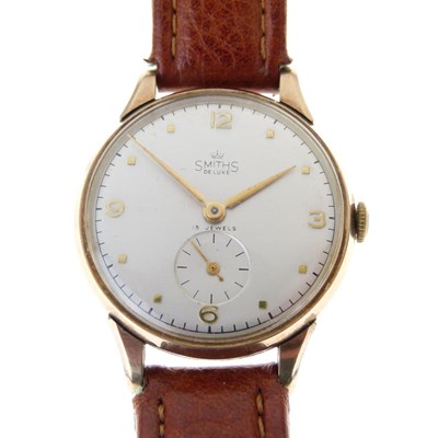 Lot 66 - Smiths - Gentleman's 9ct gold mechanical wristwatch