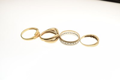 Lot 40 - Four various 9ct gold rings