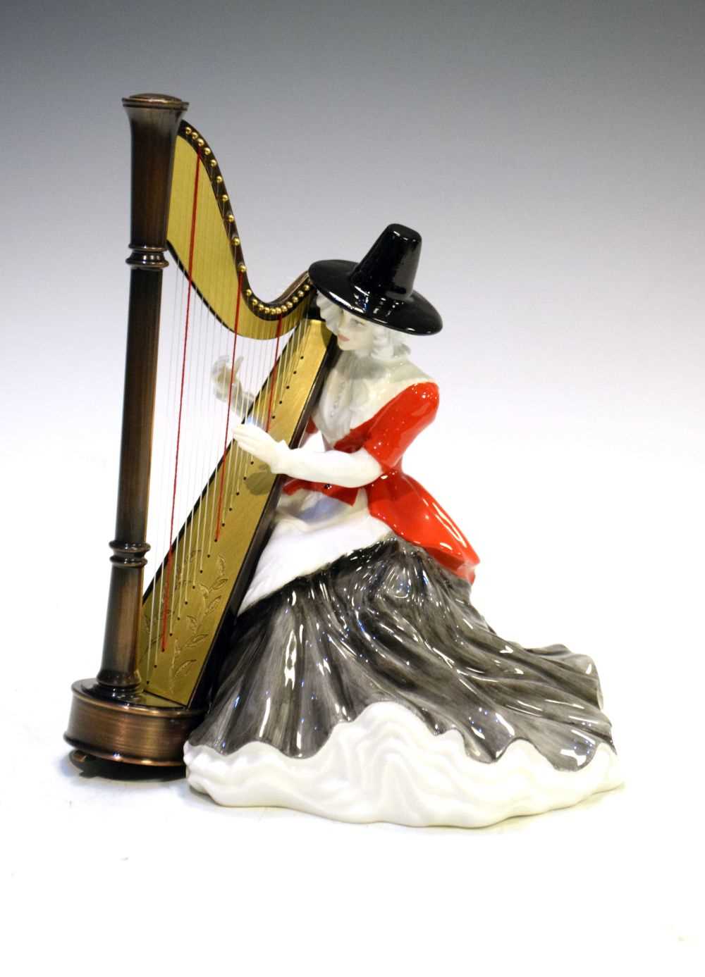 Lot 281 - Royal Doulton 'Welsh Lady' - Harpist