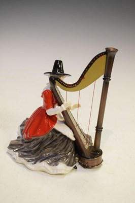 Lot 281 - Royal Doulton 'Welsh Lady' - Harpist