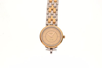 Lot 107 - Omega - Lady's De Ville stainless steel wristwatch