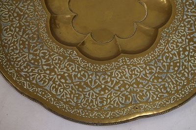 Lot 516 - Benares brass table top