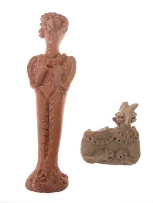 Lot 161 - Syro Hittite bird god and another