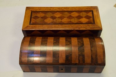 Lot 201 - Three parquetry boxes